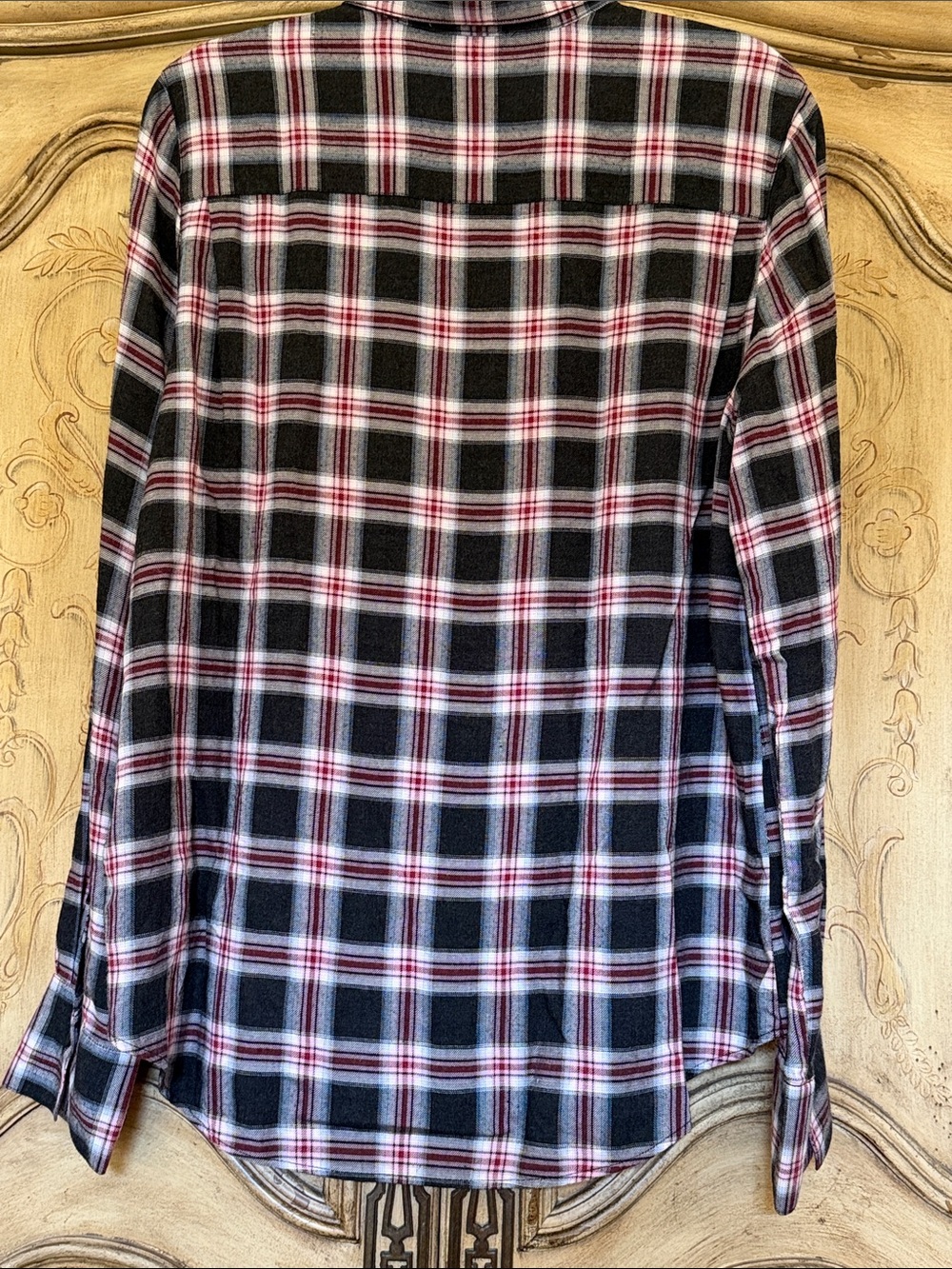 beachlunchlounge Flannel Shirt MSRP $58 PTP 21” NWOT - Picture 4 of 7